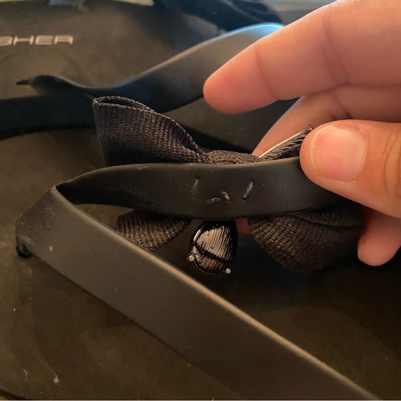 Marc Fisher Bejeweled Platform Flip Flops - Picture 5 of 8